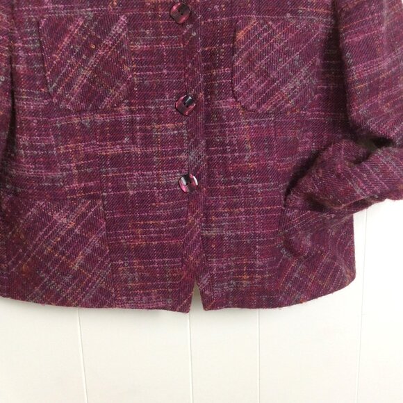 Pendleton Wool Tweed Blazer Jacket Size 10 - Picture 3 of 13